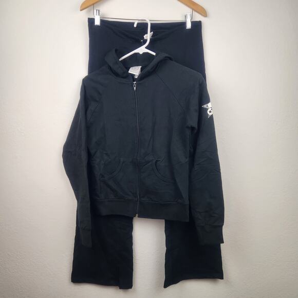 Flesh Girl by Fleshgear Tracksuit Track Suit Black Women Size Small NWT Y2K - Picture 1 of 9